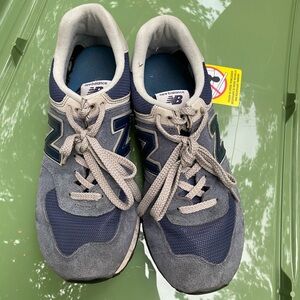 New Balance Men's Navy and Gray Athletic Shoes